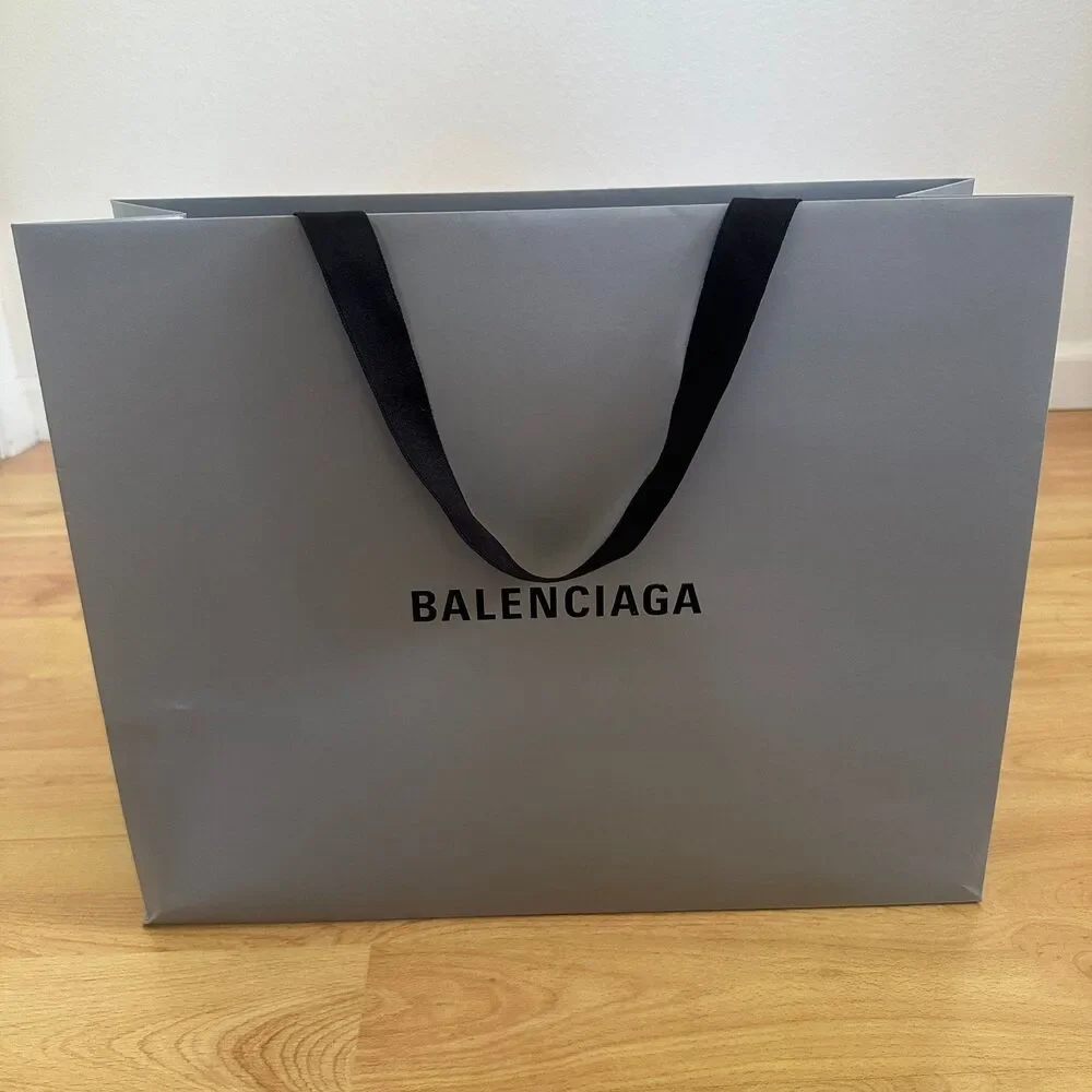 Balenciaga Paper Shopping Bag - grey large, 17.75